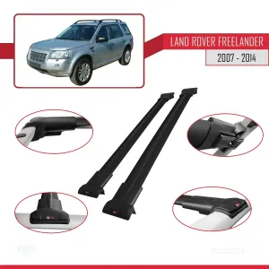 Land Rover Freelander 2007-2014 Arası ile uyumlu FLY Model Ara Atkı Tavan Barı SİYAH thumb 5