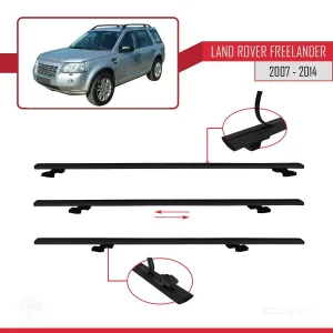 Land Rover Freelander 2007-2014 Arası ile uyumlu Basic Model Ara Atkı Tavan Barı SİYAH 3 ADET - Görsel 5