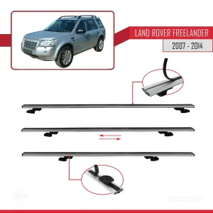 Land Rover Freelander 2007-2014 Arası ile uyumlu Basic Model Ara Atkı Tavan Barı GRİ 3 ADET thumb 5