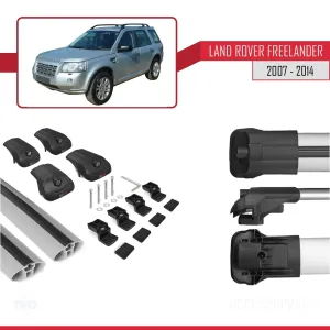 Land Rover Freelander 2007-2014 Arası ile uyumlu ACE-1 Ara Atkı Tavan Barı GRİ - Görsel 5