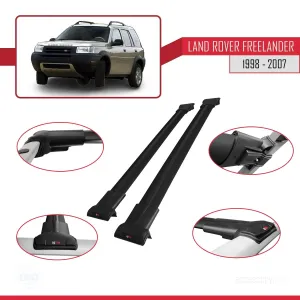 Land Rover Freelander 1998-2007 Arası ile uyumlu FLY Model Ara Atkı Tavan Barı SİYAH - Görsel 5