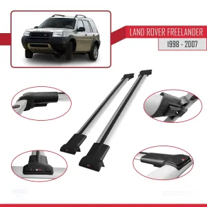 Land Rover Freelander 1998-2007 Arası ile uyumlu FLY Model Ara Atkı Tavan Barı GRİ - Görsel 5