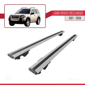 Land Rover Freelander 1997-2006 Arası ile uyumlu HOOK Model Anahtar Kilitli Ara Atkı Tavan Barı GRİ thumb 4
