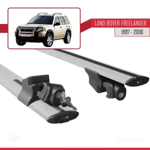 Land Rover Freelander 1997-2006 Arası ile uyumlu HOOK Model Anahtar Kilitli Ara Atkı Tavan Barı GRİ thumb 5