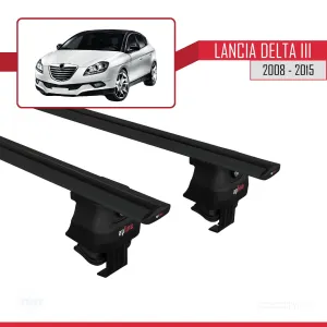 Lancia Delta III 2008-2014 Arası ile uyumlu ACE-4 Ara Atkı Tavan Barı SİYAH - Görsel 4