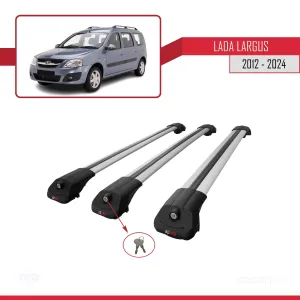 Lada Largus 2012 ve Sonrası ile uyumlu ACE-1 Ara Atkı Tavan Barı GRİ 3 ADET BAR - Görsel 4