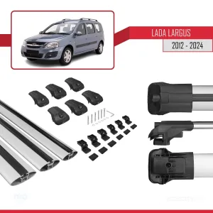 Lada Largus 2012 ve Sonrası ile uyumlu ACE-1 Ara Atkı Tavan Barı GRİ 3 ADET BAR - Görsel 5