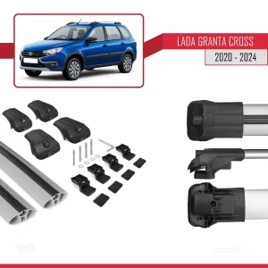 Lada Granta Cross 2020 ve Sonrası ile uyumlu ACE-1 Ara Atkı Tavan Barı GRİ - Görsel 5