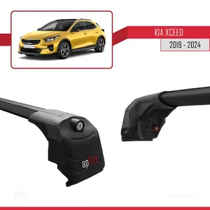 Kia XCeed (CD) 2019 ve Sonrası ile uyumlu ACE-2 Ara Atkı Tavan Barı SİYAH thumb 5