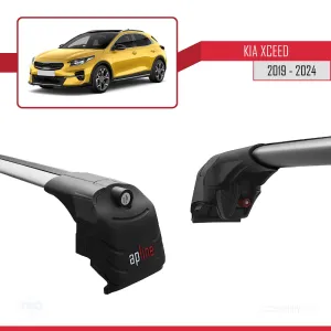 Kia XCeed (CD) 2019 ve Sonrası ile uyumlu ACE-2 Ara Atkı Tavan Barı GRİ thumb 5