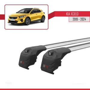 Kia XCeed (CD) 2019 ve Sonrası ile uyumlu ACE-2 Ara Atkı Tavan Barı GRİ thumb 4