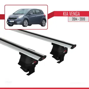 Kia Venga 2014-2019 Arası ile uyumlu ACE-4 Ara Atkı Tavan Barı GRİ thumb 2