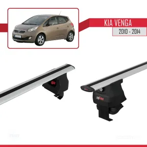 Kia Venga 2010-2014 Arası ile uyumlu ACE-4 Ara Atkı Tavan Barı GRİ - Görsel 3