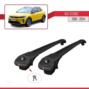Kia Stonic 2018 ve Sonrası ile uyumlu ACE-1 Ara Atkı Tavan Barı SİYAH - Görsel 4