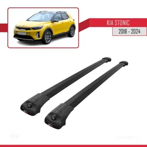 Kia Stonic 2018 ve Sonrası ile uyumlu ACE-1 Ara Atkı Tavan Barı SİYAH - Görsel 3