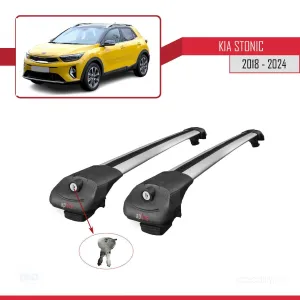 Kia Stonic 2018 ve Sonrası ile uyumlu ACE-1 Ara Atkı Tavan Barı GRİ - Görsel 4