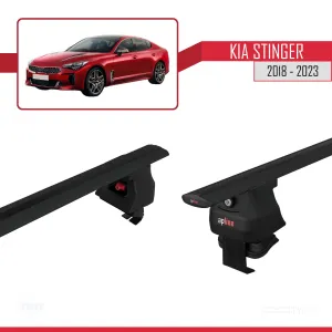 Kia Stinger 2018-2023 Arası ile uyumlu ACE-4 Ara Atkı Tavan Barı SİYAH - Görsel 5