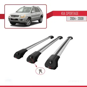 Kia Sportage 2004-2009 Arası ile uyumlu ACE-1 Ara Atkı Tavan Barı GRİ 3 ADET BAR thumb 4