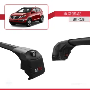 Kia Sportage (SL) 2011-2016 Arası ile uyumlu ACE-2 Ara Atkı Tavan Barı SİYAH thumb 4