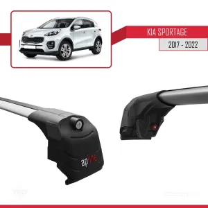 Kia Sportage (QL) 2017-2022 Arası ile uyumlu ACE-2 Ara Atkı Tavan Barı GRİ thumb 4