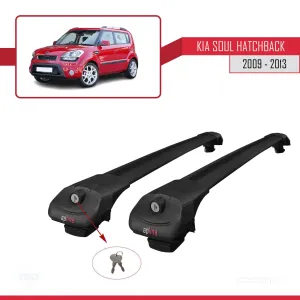 Kia Soul Hatchback 2009-2013 Arası ile uyumlu ACE-1 Ara Atkı Tavan Barı SİYAH thumb 4