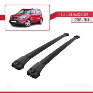 Kia Soul Hatchback 2009-2013 Arası ile uyumlu ACE-1 Ara Atkı Tavan Barı SİYAH thumb 3