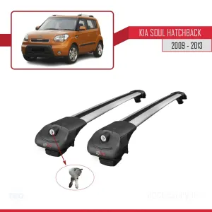 Kia Soul Hatchback 2009-2013 Arası ile uyumlu ACE-1 Ara Atkı Tavan Barı GRİ - Görsel 4