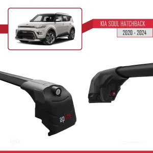 Kia Soul (SK3) 2020 ve Sonrası ile uyumlu ACE-2 Ara Atkı Tavan Barı SİYAH thumb 5