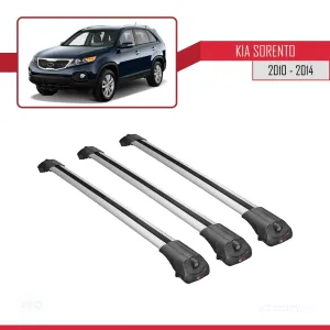 Kia Sorento 2010-2014 Arası ile uyumlu ACE-1 Ara Atkı Tavan Barı GRİ 3 ADET BAR thumb 3