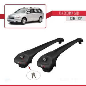 Kia Sedona (VQ) 2006-2014 Arası ile uyumlu ACE-1 Ara Atkı Tavan Barı SİYAH thumb 4