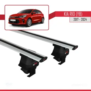 Kia Rio (YB) Hatchback 2017-2023 ile uyumlu ACE-4 Ara Atkı Tavan Barı GRİ - Görsel 2