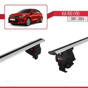 Kia Rio (YB) Hatchback 2017-2023 ile uyumlu ACE-4 Ara Atkı Tavan Barı GRİ - Görsel 3
