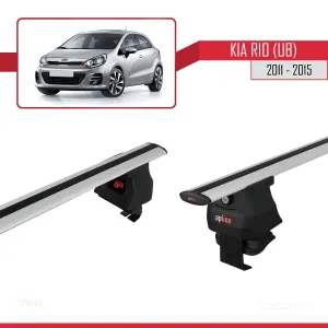 Kia Rio (UB) Hatchback 2011-2015 Arası ile uyumlu ACE-4 Ara Atkı Tavan Barı GRİ thumb 3
