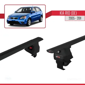Kia Rio (DE) Hatchback 2005-2011 Arası ile uyumlu ACE-4 Ara Atkı Tavan Barı SİYAH thumb 5