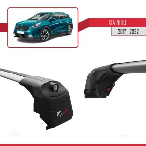 Kia Niro (DE) 2017-2022 Arası ile uyumlu ACE-2 Ara Atkı Tavan Barı GRİ thumb 4