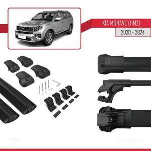 Kia Mohave (HM2) 2020 ve Sonrası ile uyumlu ACE-1 Ara Atkı Tavan Barı SİYAH - Görsel 5