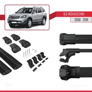 Kia Mohave (HM) 2008-2019 Arası ile uyumlu ACE-1 Ara Atkı Tavan Barı SİYAH thumb 5