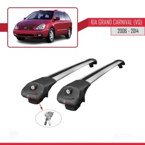 Kia Grand Carnival (VQ) 2006-2014 Arası ile uyumlu ACE-1 Ara Atkı Tavan Barı GRİ thumb 4