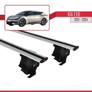 Kia Ev6 2021 ve Sonrası ile uyumlu ACE-4 Ara Atkı Tavan Barı GRİ - Görsel 3