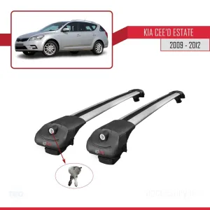 Kia Ceed SPORTSWAGON 2009-2012 Arası ile uyumlu ACE-1 Ara Atkı Tavan Barı GRİ thumb 4