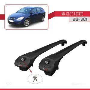 Kia Ceed SPORTSWAGON 2006-2009 Arası ile uyumlu ACE-1 Ara Atkı Tavan Barı SİYAH thumb 4