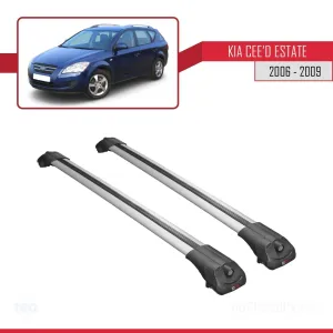 Kia Ceed SPORTSWAGON 2006-2009 Arası ile uyumlu ACE-1 Ara Atkı Tavan Barı GRİ thumb 3