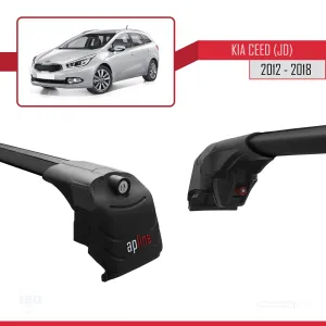 Kia Ceed (JD) SW 2012-2018 Arası ile uyumlu ACE-2 Ara Atkı Tavan Barı SİYAH - Görsel 4