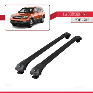 Kia Borrego (HM) 2008-2019 Arası ile uyumlu ACE-1 Ara Atkı Tavan Barı SİYAH - Görsel 3