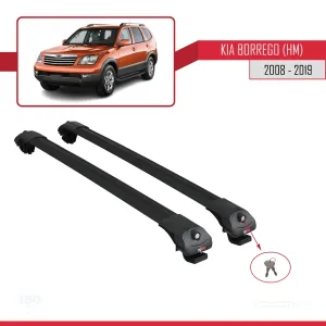 Kia Borrego (HM) 2008-2019 Arası ile uyumlu ACE-1 Ara Atkı Tavan Barı SİYAH - Görsel 4
