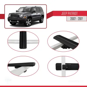 Jeep Patriot 2007-2017 Arası ile uyumlu Basic Model Ara Atkı Tavan Barı SİYAH 3 ADET - Görsel 4
