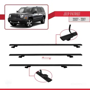 Jeep Patriot 2007-2017 Arası ile uyumlu Basic Model Ara Atkı Tavan Barı SİYAH 3 ADET - Görsel 5