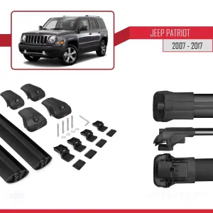 Jeep Patriot 2007-2017 Arası ile uyumlu ACE-1 Ara Atkı Tavan Barı SİYAH - Görsel 5