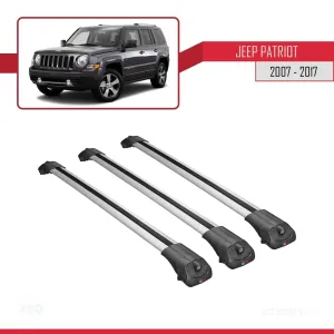 Jeep Patriot 2007-2017 Arası ile uyumlu ACE-1 Ara Atkı Tavan Barı GRİ 3 ADET BAR thumb 3