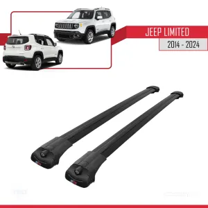 Jeep Limited 2014 ve Sonrası ile uyumlu ACE-1 Ara Atkı Tavan Barı SİYAH - Görsel 3